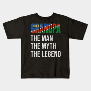 Grand Father Namibian Grandpa The Man The Myth The Legend - Gift for Namibian Dad With Roots From  Namibia Kids T-Shirt
